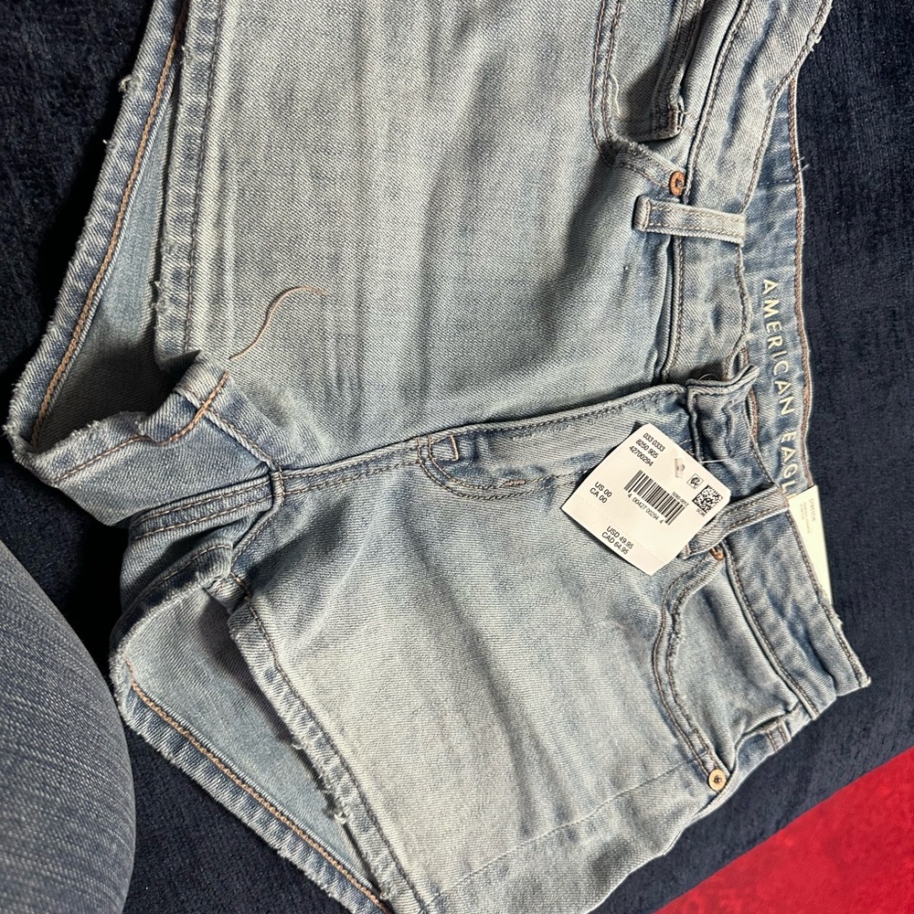 American Eagle Outfitters Women's Light Blue Denim Shorts
